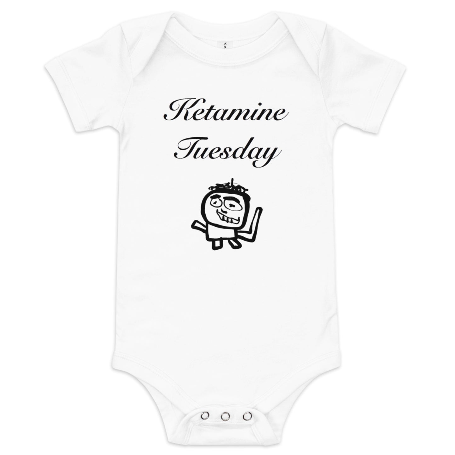 KETAMINE TUESDAY BABY ONESIE