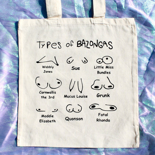 TYPES OF BAZONGAS TOTE