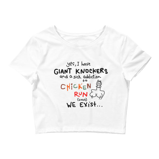 CHICKEN RUN CROPPED BABY TEE