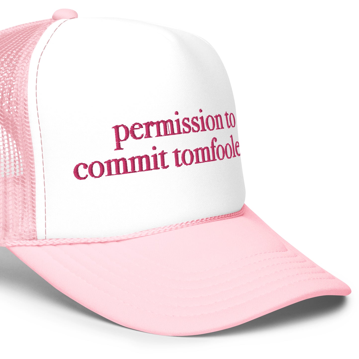 PERMISSION TO COMMIT TOMFOOLERY TRUCKER HAT