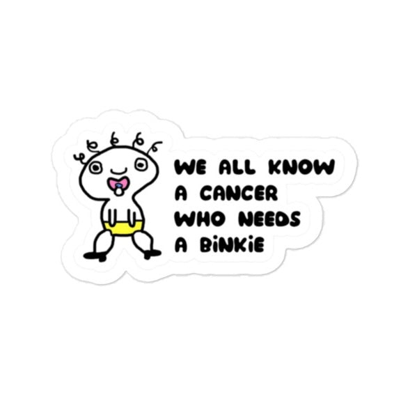 CANCER STICKER