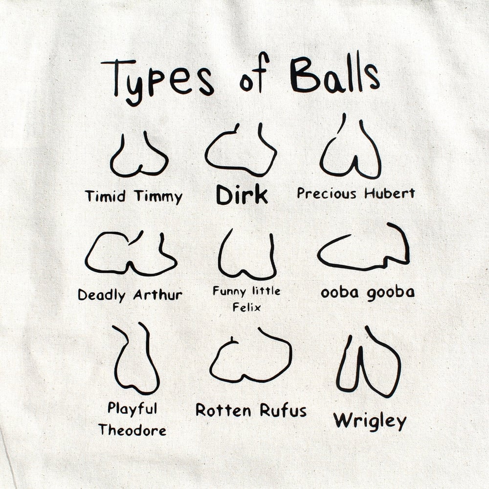 TYPES OF BALLS TOTE