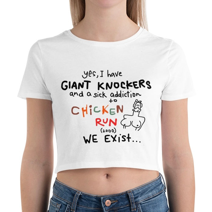 CHICKEN RUN CROPPED BABY TEE